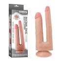 Realistyczne dildo do podwójnej penetracji o fakturze skóry