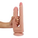 Realistyczne dildo do podwójnej penetracji o fakturze skóry