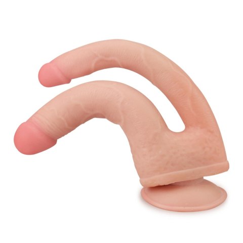 Realistyczne dildo do podwójnej penetracji o fakturze skóry