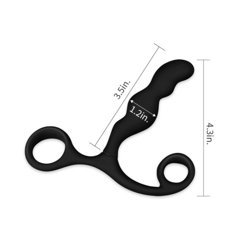Ultimate Silicone P-Spot Teaser – Czarny Masażer Prostaty