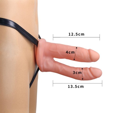 Uniwersalny Wydrążony Strap-On do Podwójnej Penetracj