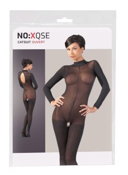 Elegancki kombinezon Catsuit z koronkowym kołnierzem S/M