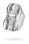 Masażer Lingam Khani z wibracjami: Transparentny, TPE, 9 cm
