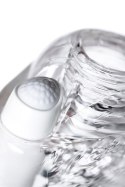 Masażer Lingam Khani z wibracjami: Transparentny, TPE, 9 cm