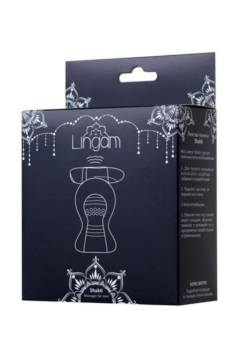 Lingam Shakti: Wibrujący Masażer Lingam z TPE, Przezroczysty, 9 cm