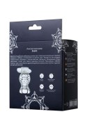 Lingam Shakti: Wibrujący Masażer Lingam z TPE, Przezroczysty, 9 cm