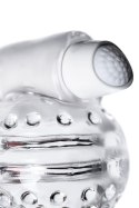 Lingam Shakti: Wibrujący Masażer Lingam z TPE, Przezroczysty, 9 cm