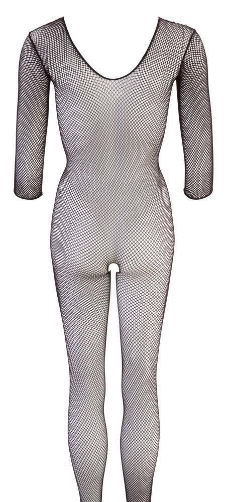 Siatkowy Kombinezon Catsuit Czarny S-L