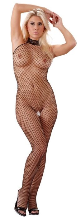 Seksowne Bodystocking z Siateczki Czarne M/L
