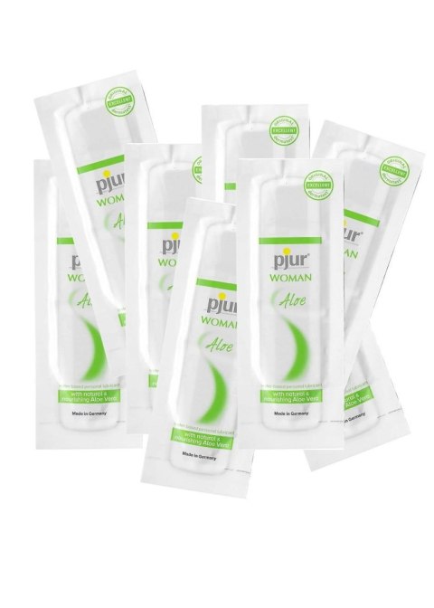 Pjur Woman Aloe – Nawilżający lubrykant na bazie wody z aloesem – 50 sztuk