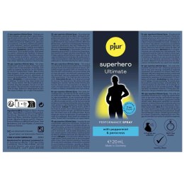 Pjur Superhero Ultimate Spray – Opóźniający Spray dla Mężczyzn, 20 ml