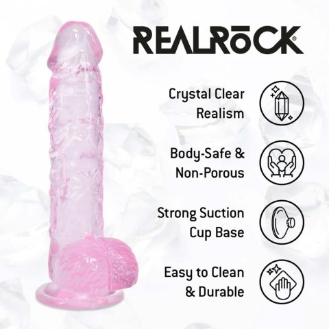 Realistyczne Dildo z Jądrami, 12,7 cm, Różowe