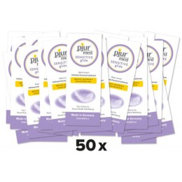 Pjur®med SENSITIVE glide – Ultradelikatny Żel Nawilżający 2 ml – 50 saszetek