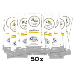 Pjur Med Premium Glide – lubrykant na bazie silikonu, 1,5 ml – 50 sztuk