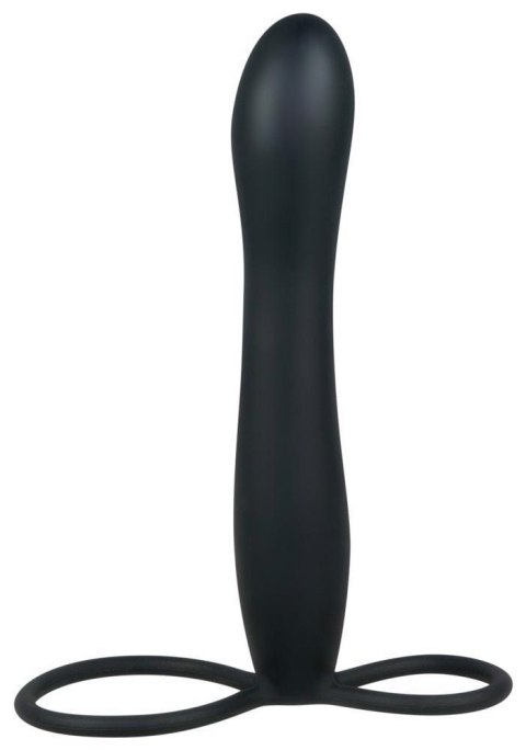Czarne Silikonowe Dildo Analne z Pętlami