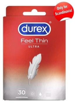 Durex Feel Ultra Thin – Ultracienkie prezerwatywy (30 szt.)