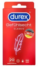 Durex Classic Cienkie dla Intensywnych Doznań, 20 szt.