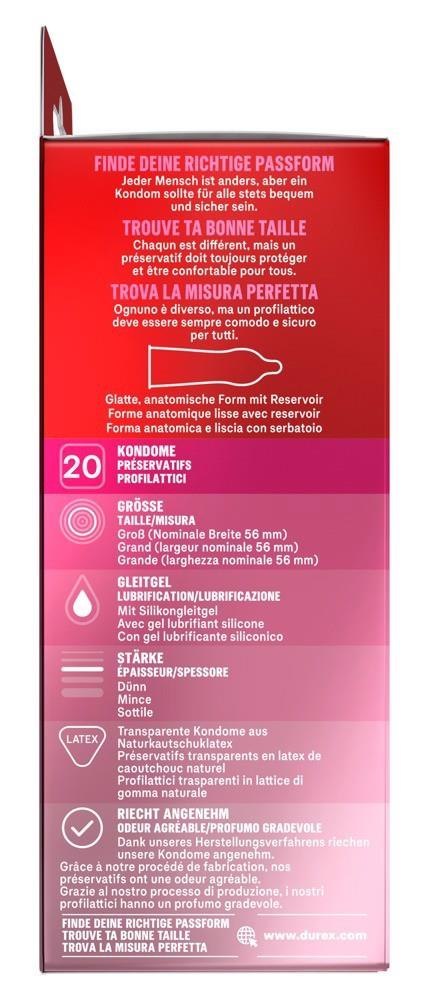 Durex Classic Cienkie dla Intensywnych Doznań, 20 szt.