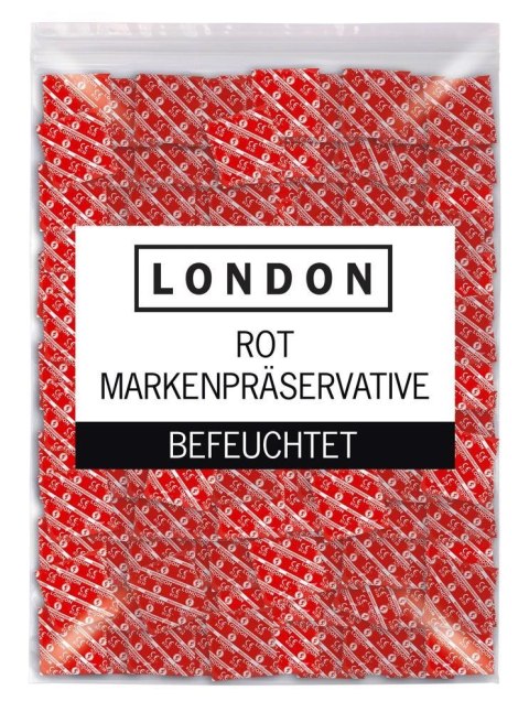 Prezerwatywy London Strawberry, 1000 sztuk