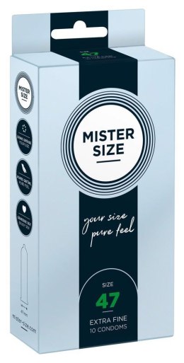 Prezerwatywy Mister Size 47 mm (10 sztuk)