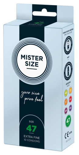 Prezerwatywy Mister Size 47 mm (10 sztuk)