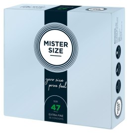 Prezerwatywy Mister Size 47 mm – Zestaw 36 sztuk