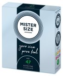 Mister Size 47mm: Idealne dopasowanie (3 szt.) - dla intensywniejszych doznań