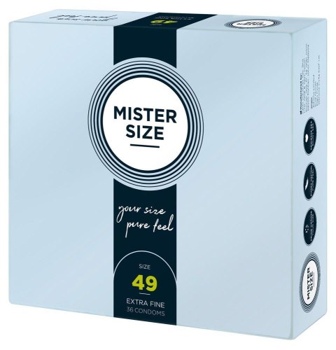 Dopasowane prezerwatywy Mister Size 49mm (36 szt.)