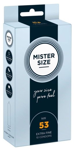 Prezerwatywy Mister Size 53mm, opakowanie 10 sztuk