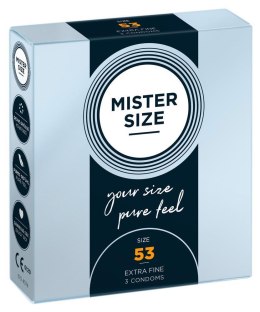Mister Size 53 mm – zestaw 3 prezerwatyw