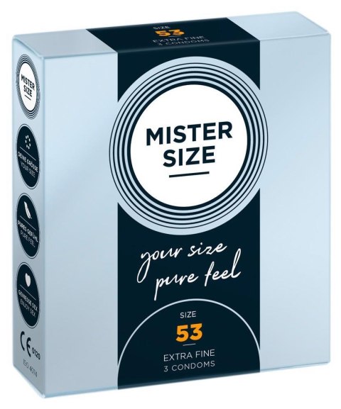 Mister Size 53 mm – zestaw 3 prezerwatyw