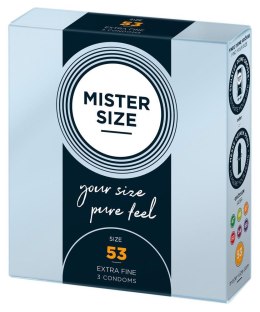 Mister Size 53 mm – zestaw 3 prezerwatyw