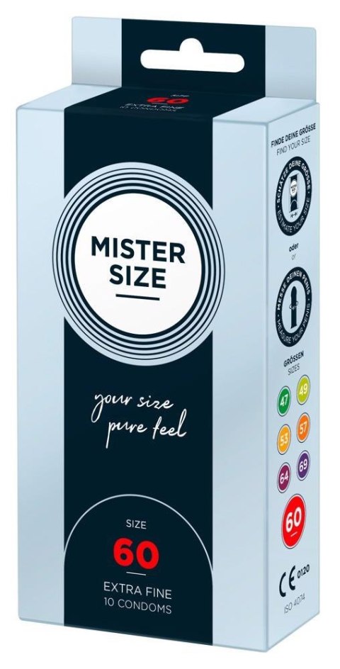 Prezerwatywy Mister Size 60mm, 10 sztuk