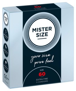 Prezerwatywy Mister Size 60 mm – Zestaw 3 sztuki