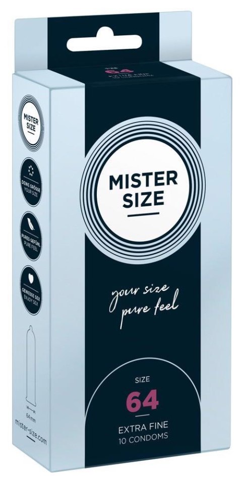 Mister Size 64 mm – Opakowanie 10 Sztuk – Dla Maksymalnego Dopasowania