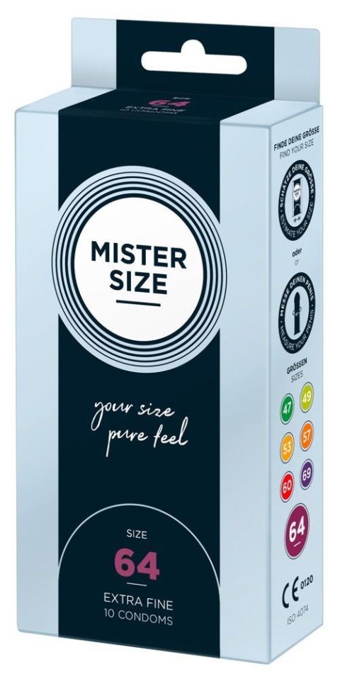 Mister Size 64 mm – Opakowanie 10 Sztuk – Dla Maksymalnego Dopasowania