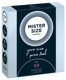 Prezerwatywy Mister Size 69 mm, 3 sztuki