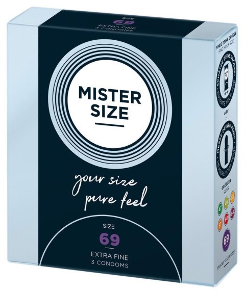 Prezerwatywy Mister Size 69 mm, 3 sztuki