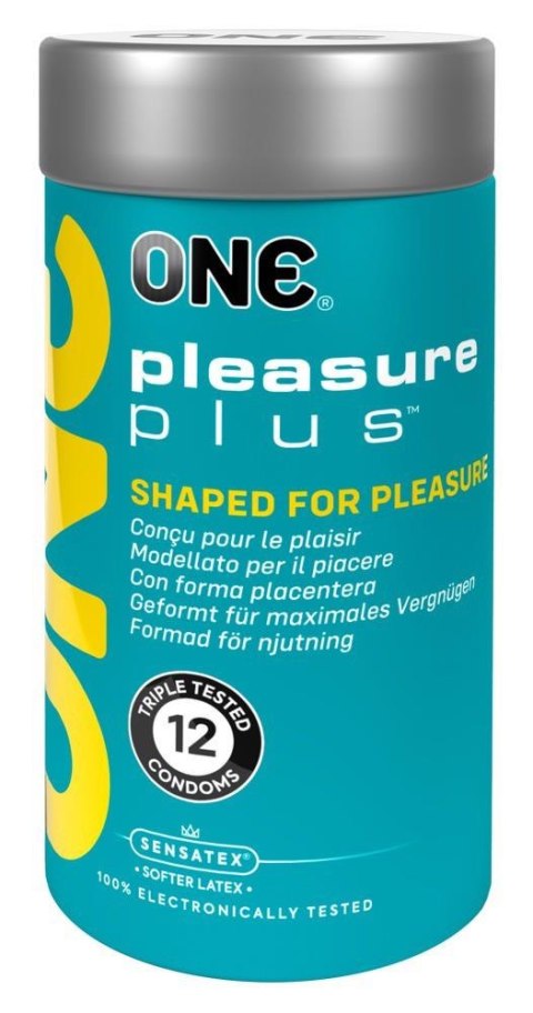 ONE Pleasure Plus – Stymulujące Prezerwatywy, 12 szt.
