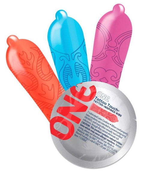 ONE Prezerwatywy Tattoo Touch, 12 szt.