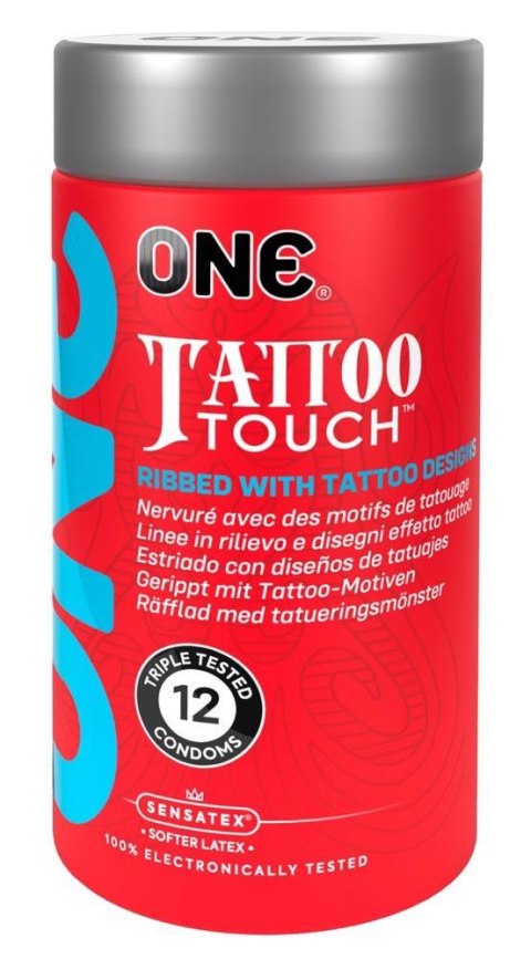 ONE Prezerwatywy Tattoo Touch, 12 szt.