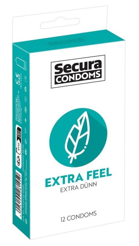 Secura Extra Feel – Ultracienkie Prezerwatywy dla Głębokiej Bliskości, 12 sztuk
