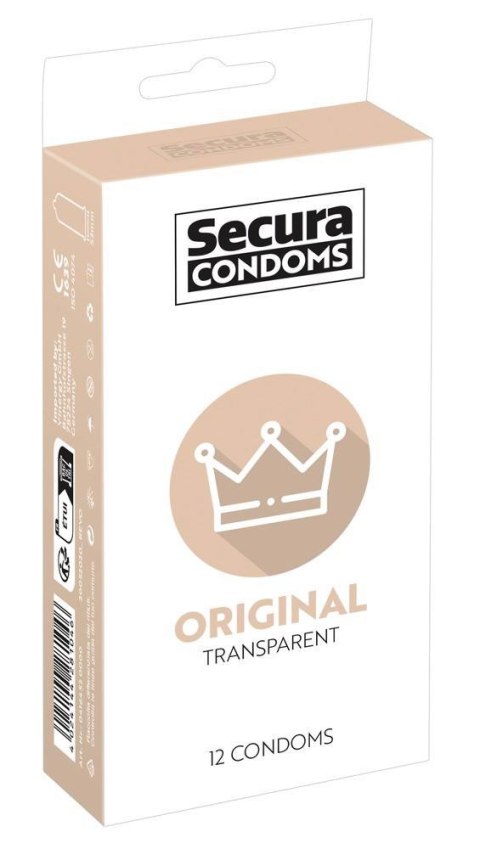 Klasyczne prezerwatywy Secura Original – Opakowanie 12 sztuk