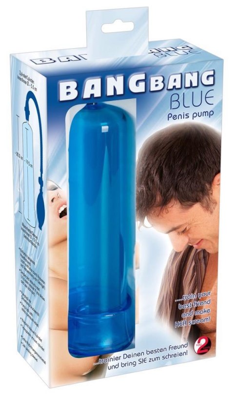 Niebieska Pompka do Penisa Bang Bang Blue