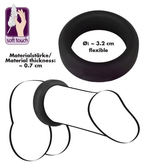 Pierścień Erekcyjny Black Velvets 3.2 cm