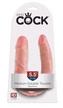 King Cock Double Trouble M – Dildo Podwójnej Rozkoszy