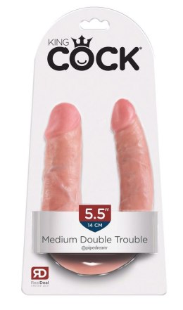 King Cock Double Trouble M – Dildo Podwójnej Rozkoszy