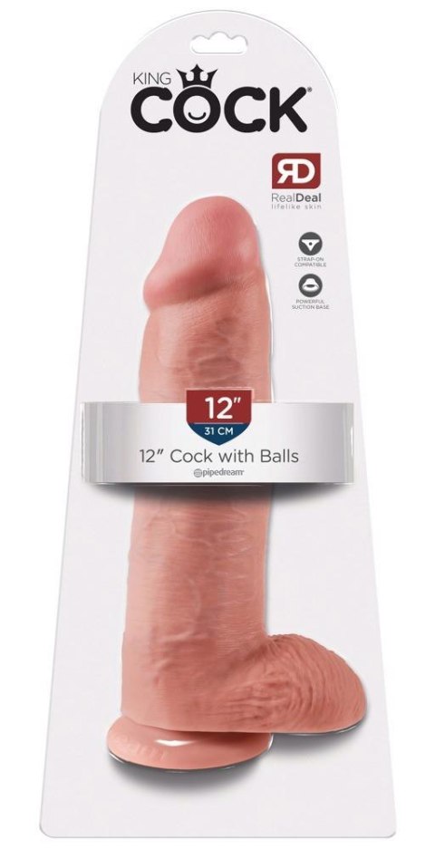 King Cock: Realistyczne Dildo z Kulami 30,5 cm