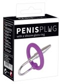 Plug cewkowy z silikonowym pierścieniem na żołądź