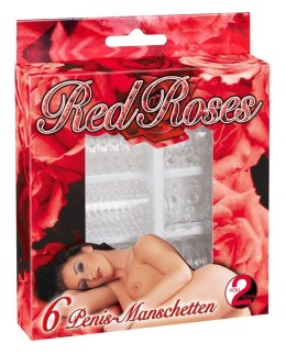 Zestaw Sześciu Pierścieni Erekcyjnych „Red Roses”